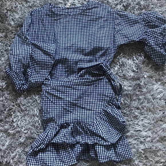 Plaid Ruffle Dress - Picture 2 of 3